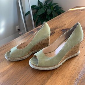 Cole haan sage suede espadrille wedge 9.5